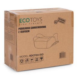 Podkładka ISOFIX samochodowa siedzisko dla dzieci i-SIZE wzrost 125-150 cm uchwyt na napoje ECOTOYS