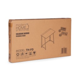 Biurko komputerowe składane 80x45 cm stolik pod laptopa loft postarzany orzech ModernHome