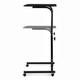 Mobilny stolik pod laptopa biurko dostawiane do fotela czarny ModernHome