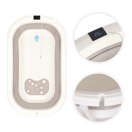 Wanienka dla dzieci na stelażu składana z odpływem termometr LCD ECOTOYS