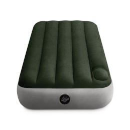 Materac dmuchany 191x76x25 cm jednoosobowy z wbudowaną pompką nożną INTEX 64760