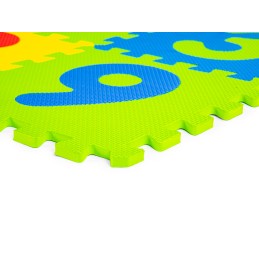 Duża mata piankowa EVA dla dzieci litery cyfry 178x178 cm 36 elementów ECOTOYS