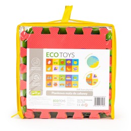 Mata piankowa edukacyjna EVA puzzle 20 elementów 148x119 cm ECOTOYS