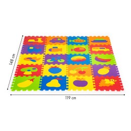 Mata piankowa edukacyjna EVA puzzle 20 elementów 148x119 cm ECOTOYS