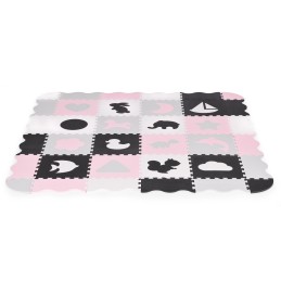 Mata piankowa z płotkiem puzzle suchy basen 36 elementów ECOTOYS