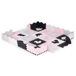 Mata piankowa z płotkiem puzzle suchy basen 36 elementów ECOTOYS