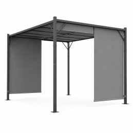 Pergola ogrodowa tarasowa 3x4 m stalowa altana zadaszenie szara MultiGarden