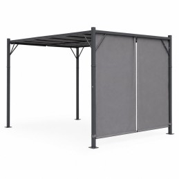 Pergola ogrodowa tarasowa 3x4 m stalowa altana zadaszenie szara MultiGarden