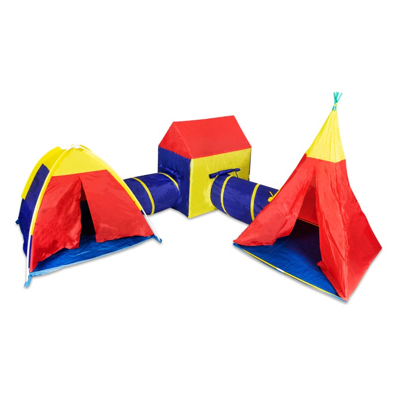 Zestaw namiotów dla dzieci 5w1 domek + tunele IPLAY