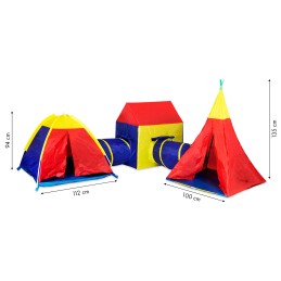 Zestaw namiotów dla dzieci 5w1 domek + tunele IPLAY