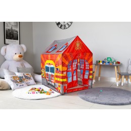 Namiot z tunelem dla dzieci domek strażaka plac zabaw IPLAY