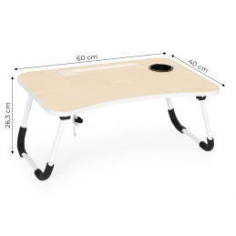 Podstawka pod laptopa składana taca 60x40 cm lampka wiatrak ModernHome