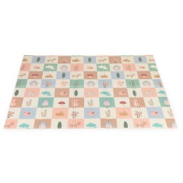 Mata piankowa dla dzieci 200x180 cm edukacyjna dwustronna składana + torba IPLAY
