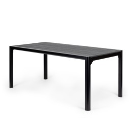 Duży stół ogrodowy 8-osobowy 180x90 cm na taras ogród szary blat MultiGarden