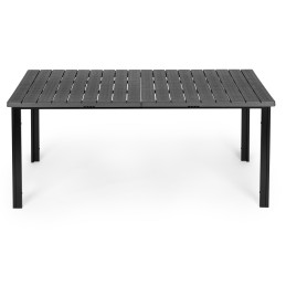 Duży stół ogrodowy 8-osobowy 180x90 cm na taras ogród szary blat MultiGarden