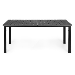 Duży stół ogrodowy 8-osobowy 180x90 cm na taras ogród szary blat MultiGarden