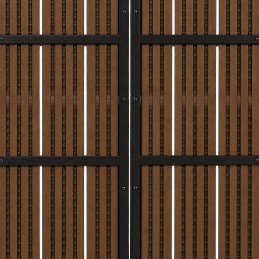 Duży stół ogrodowy 8-osobowy 180x90 cm na taras ogród brązowy blat MultiGarden