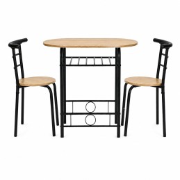 Zestaw stół 2 krzesła meble do jadalni kuchni komplet dla 2 osób loft ModernHome