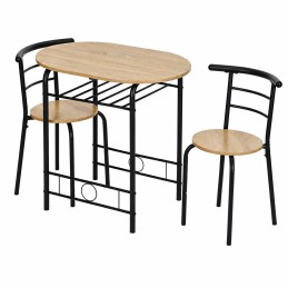 Zestaw stół 2 krzesła meble do jadalni kuchni komplet dla 2 osób loft ModernHome