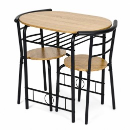 Zestaw stół 2 krzesła meble do jadalni kuchni komplet dla 2 osób loft ModernHome