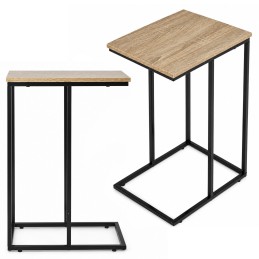 Stolik pomocniczy boczny pod laptopa metalowy stelaż loft ModernHome