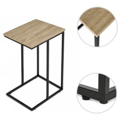 Stolik pomocniczy boczny pod laptopa metalowy stelaż loft ModernHome