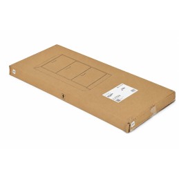 Szafka na buty 3-komorowa 60 cm uchylna do przedpokoju loft jasny dąb ModernHome