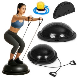 Platforma do balansowania z ekspanderami półpiłka trener równowagi + pompka MOVEPRO