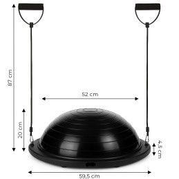 Platforma do balansowania z ekspanderami półpiłka trener równowagi + pompka MOVEPRO