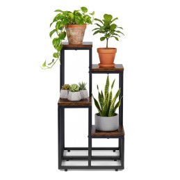 Kwietnik stojący stojak na kwiaty ozdoby 4 półki loft ModernHome