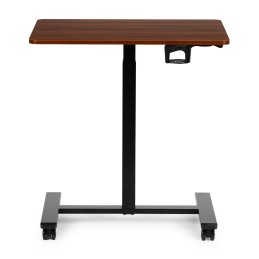 Mobilne biurko 70x48 cm stolik pod laptopa regulacja wysokości 71,5-112 cm drewniany blat ModernHome