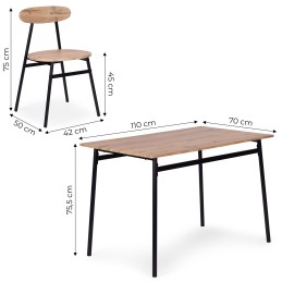 Zestaw mebli do jadalni kuchni stół + 4 krzesła OSLO ModernHome