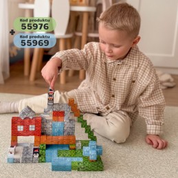 WOOPIE Klocki Magnetyczne Konstrukcyjne Zimowy Świat klocków