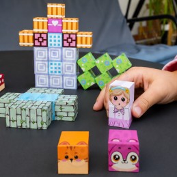 Woopie Klocki Magnetyczne Kostki 48 el Montessori Edukacyjna Układanka 3D