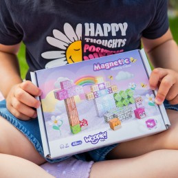 Woopie Klocki Magnetyczne Kostki 48 el Montessori Edukacyjna Układanka 3D
