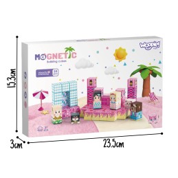 WOOPIE Klocki Magnetyczne Sześciany Magnesy 59el 3D