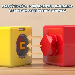 WOOPIE Magiczna Kolejka Kostkowa Klocki Konstrukcyjne Tor Antygrawitacyjny Magnetyczny 32el.