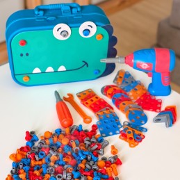 WOOPIE Zestaw Majsterkowicza Klocki Dinozaur Śrubki