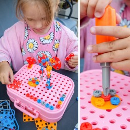 WOOPIE Klocki do Skręcania i Rozkręcania Jednorożec 3D
