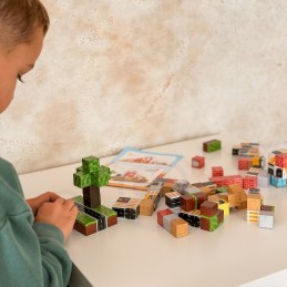WOOPIE Magnetyczne Klocki Konstrukcyjne Plac Budowy 115 el.