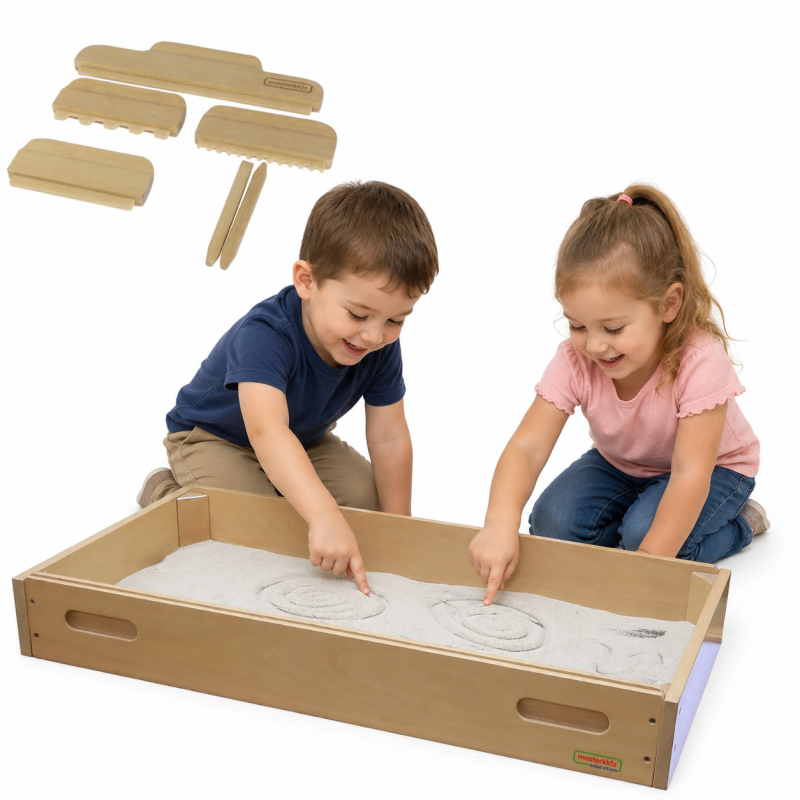 MASTERKIDZ Sensoryczna Prostokątna Taca do Zabawy Piaskiem