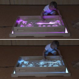 MASTERKIDZ Sensoryczna Prostokątna Taca do Zabawy Piaskiem