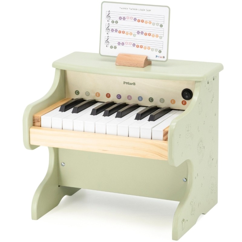 VIGA PolarB Drewniane Pianino dla Dzieci Nauka Gry Nutki Instrument Montessori