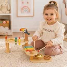 TOOKY TOY Edukacyjny Stolik Muzyczny -Tukan