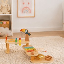 TOOKY TOY Edukacyjny Stolik Muzyczny -Tukan