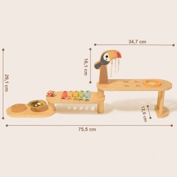 TOOKY TOY Edukacyjny Stolik Muzyczny -Tukan