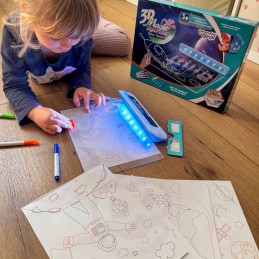 WOOPIE Magiczna Tablica 3D Podświetlenie LED do Rysowania