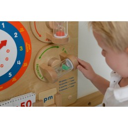MASTERKIDZ Nauka Odczytywania Zegara Ścienna Tablica Edukacyjna Flex