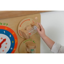 MASTERKIDZ Nauka Odczytywania Zegara Ścienna Tablica Edukacyjna Flex