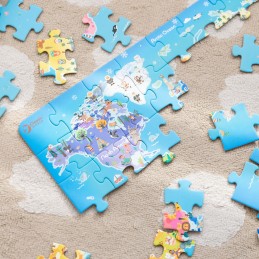 CLASSIC WORLD Puzzle Mapa Świata